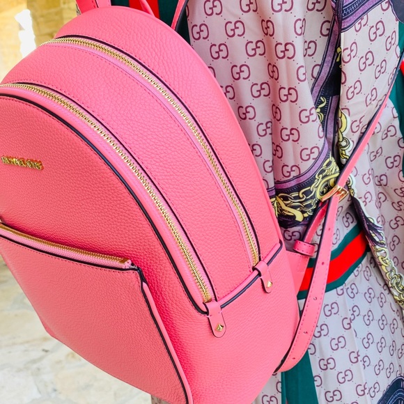 Michael Kors Adina md backpack leather grapefruit main image 9